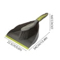 thumbnail image 2 of Dustpan and Brush Set, Small Brushes for Cleaning, 7 in Overall Length, Broom with Dustpan Combo Set, desk office Tidying, Work desk Use, Gray Green, 2 Pc, 2 of 6