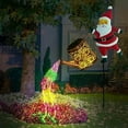 thumbnail image 5 of 2025 Solar Watering Can Lights Outdoor,Christmas Santa IP65 Waterproof Metal Garden Decor with LED Light - Hanging Solar Kettle Light Patio Lawn Pathway Decoration (Colorful), 5 of 5