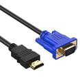 thumbnail image 5 of 24K Gold-plated Hdmi Male To Vga Cable A/V Receivers Video Black Durable Useful, 5 of 8
