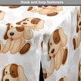 thumbnail image 4 of Dog Lover Dog Crate Cover, Stuffed Toy Design Plaything Digitally Composed Animal Sitting Position, Easy to Use Pet Kennel Cover for Medium Large Dogs, 35" x 23" x 27", Beige Brown, by Ambesonne, 4 of 6