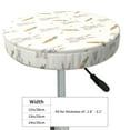 thumbnail image 2 of Uemuo Retro Rabbit Pattern Round Bar Stool Seat Covers Washable Stool Cushion Slipcover Elastic Bar Chair Covers-14 inch, 2 of 7