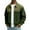Dark Green, variant on Men's Pocket Zipper Jacket, Men's Sporty Plus Size Casual Jacket Army Green L