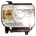 thumbnail image 2 of Yangson CWS-3043C2 Chrome Projector Head Lamps with Rings for 2014 to 2015 GMC Sierra, 2 of 2