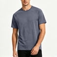 thumbnail image 2 of Annhoo Mens Athletic T-Shirts Lightweight Quick Dry Solid Color Crewneck Short Sleeve Tops Running Clothes, 2 of 6