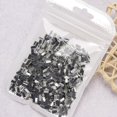 thumbnail image 3 of 4mm rectangle 1000 piezas de cristal rectangular cuadrado 3d Nail Art Charm Base plana diseño de manicura, 3 of 5