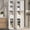 White, variant on Glyxxen 71" Bathroom Storage Cabinet with Adjustable Shelves, Waterproof Metal Tall Skinny Cabinet for Small Space,Kitchen,Laundry Room,Entryway, White