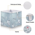 thumbnail image 3 of Foldable Fabric Storage Bin Home Cubes Clothing Organizer Bins Large Collapsible Box Basket for Home Organizer Crystal Snowflakes and Glass Ornaments, 3 of 7