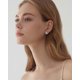 thumbnail image 2 of Moissanite Stud Earrings for Women D Color 925 Sterling Silver with 18K White Gold Plated Finish, Elegant Diamond Style, 2 of 5