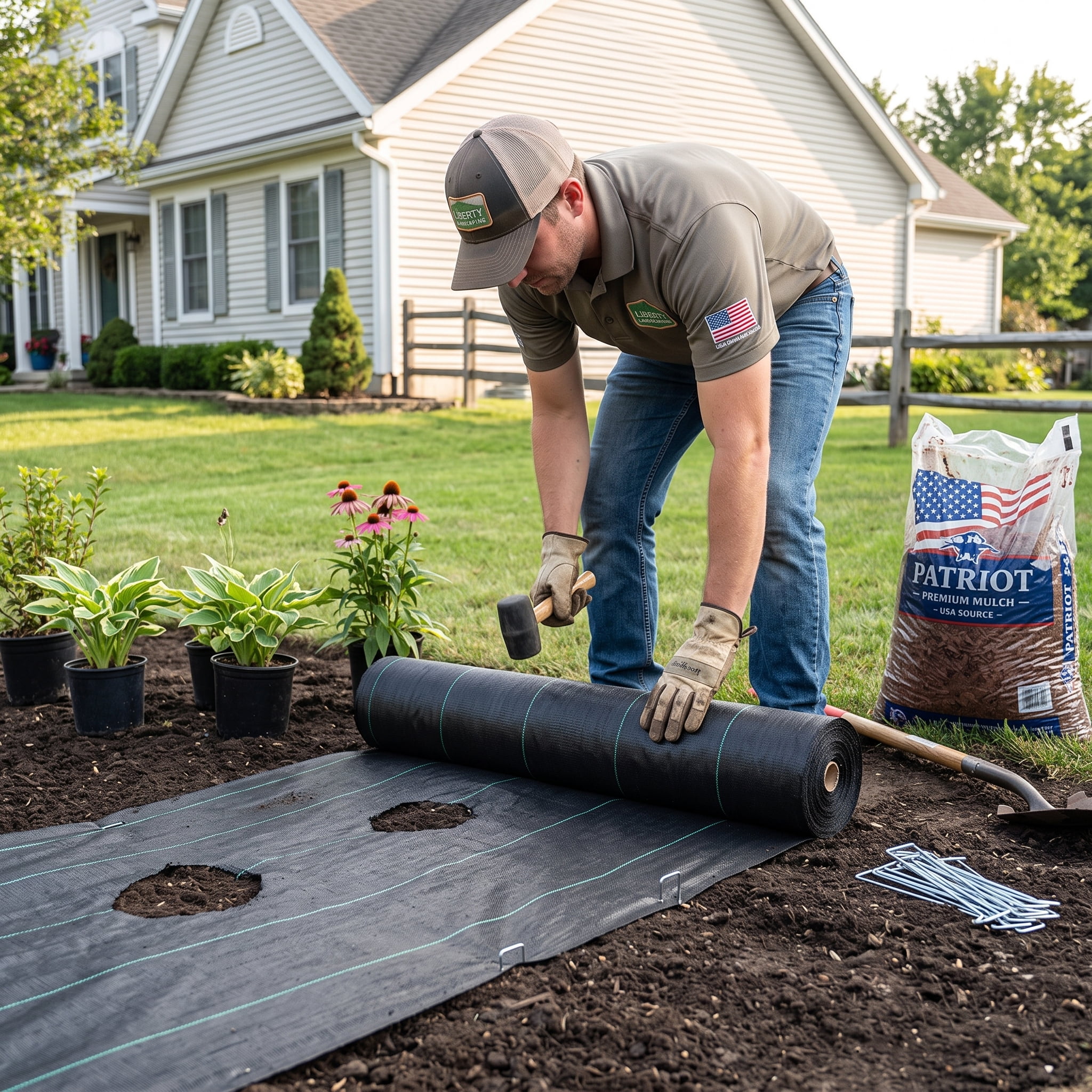 Weed Barrier Landscape Fabric, 5 Oz Premium Woven Ground Cover Heavy Duty PP Material & Easy Setup, Single-Layer for Outdoor Garden, Lawn, Driveway, Black 5 x 250 ft