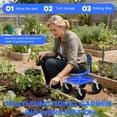 thumbnail image 7 of Rolling Gardening Seat, Height Adjustable Garden Work Seat with Wheels, Heavy Duty Garden Tool Cart with Storage Tray for Seniors Yard Patio Work, 330 Lbs Capacity, 7 of 7