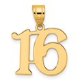 thumbnail image 4 of Diamond2Deal 14K Yellow Gold Polished Number 16 Pendant for Women, 4 of 7
