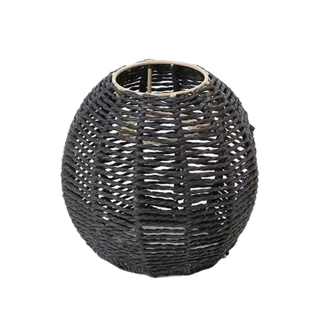 Bearachild Pantalla de lámpara de ratán digna de regalo para darle un toque de estilo y sofisticación. El estilo bohemio único puede girar Iluminación novedosa XH22-009