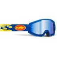 thumbnail image 1 of FMF PowerCore Lunettes Bleu Bleu Miroir Bleu Jaune Rouge Flamme Marine, 1 of 1