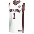 thumbnail image 2 of Youth GameDay Greats White #1 UConn Huskies Lightweight Basketball Jersey, 2 of 4