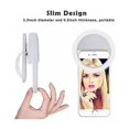 thumbnail image 3 of 2 piezas 28 LED Luz de selfie LED Luz de clip de selfie Luces de anillo de clip regulables recargables Luz de relleno portátil para computadora portátil, cámara, 85 * 85 * 27 mm, 3 of 4