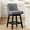 Dark Gray-fabric, variant on LainTene 26" Swivel Bar Stools with Backs, 26" Counter Height Bar Stools, Extra Upholstered Counter Barstools with Square Solid Wood Legs for Kitchen Island, Dining Room