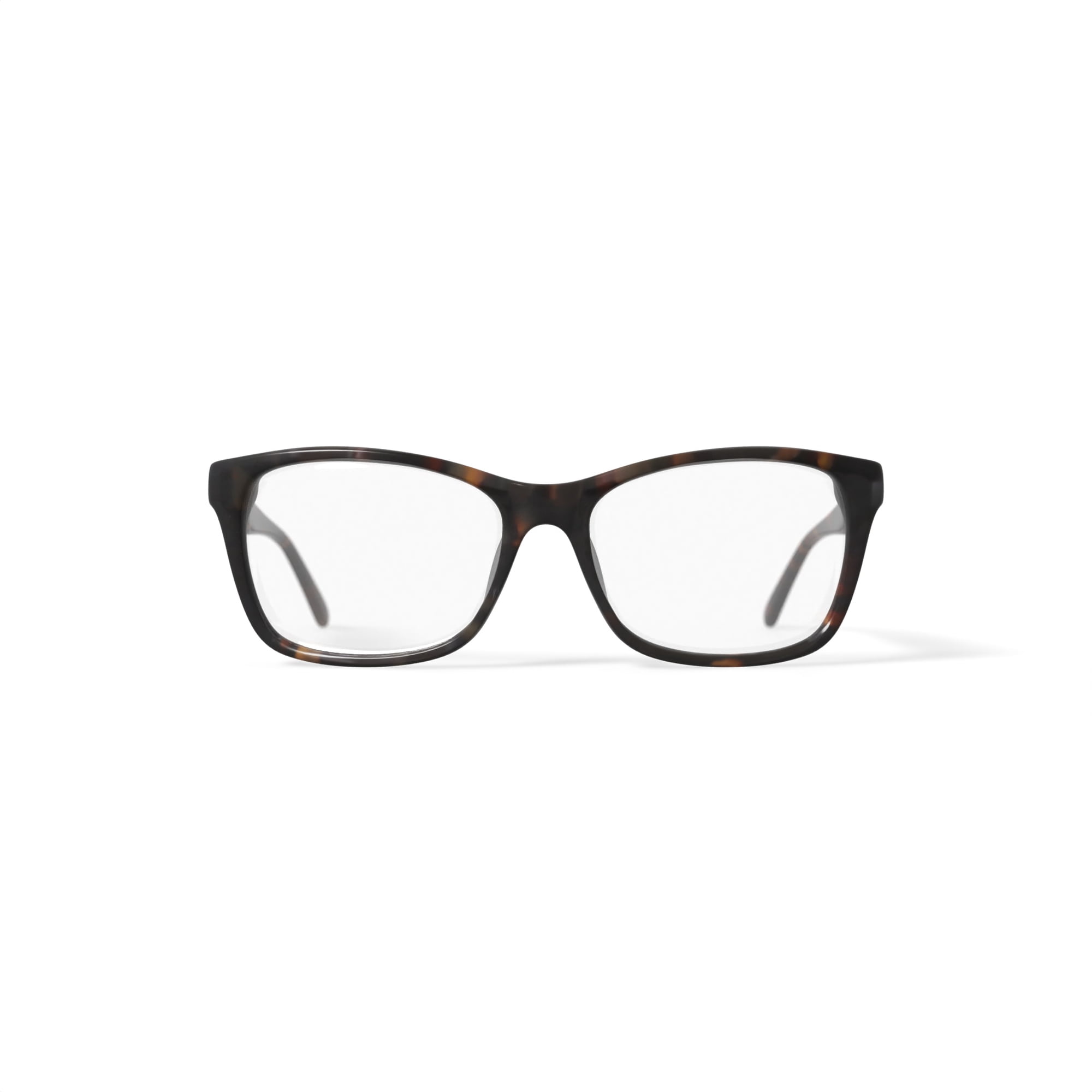 EasyClip Women's EC3321 Square Prescription Eyeglasses with Case, Brown Tortoise