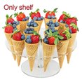 thumbnail image 4 of Support de Cornet de Crème Glacée, Support de Cornet de Crème Glacée en Acrylique de 16 Capacités, Support de Cuisson pour Cornet de Crème Glacée - Transparent, 1Pcs, 4 of 7