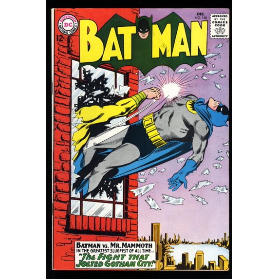 Batman #168 FN/VF 7.0 1st Print Mr. Mammoth! Fight That Jolted Gotham City Comic Book