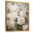 thumbnail image 2 of Designart "Beige Rose Calm I" Roses Floater Framed Wall Art Prints, 2 of 5
