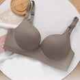 thumbnail image 4 of Audhol Comfortable Bras for Women High Support Bras for Women Adjustable Strap Full Coverage Up Bras Comfortable No Underwire Wireless Bras Everyday Bras for Women Coffee 32, 4 of 9
