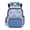 Blue Celestial Horse & Floral Pattern, variant on HELLHERO Waterproof School Backpack for Middle School Elementary School, 600D Polyester Adjustable Shoulder Strap Bookbag, Cartoon Capybara Yoga Pattern with Daisy & Leaf Accents