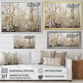 thumbnail image 4 of Designart "Beige and Yellow Birch Wood Forest Autumnal Palette II" Floral Framed Wall Art Decor - Traditional Yellow Tree Birch Bedroom Framed Canvas Wall Art, 4 of 6