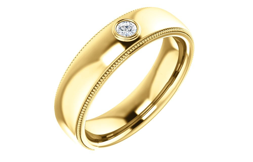 02.00 mm Light Comfort-Fit Wedding Band Ring in 14k Yellow Gold Size 10