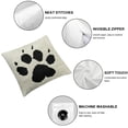 thumbnail image 4 of Acheng Cute Dog Paw Love Throw Pillow Cover, Dog Lover Mom Gifts for Home Room Bed Sofa Decorations Decor,&nbsp;Suitable for All Season Pillow Case for Room Bedroom Sofa Chair,2 Pcs White, 4 of 6