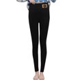 thumbnail image 1 of Gibobby pantalones Pantalones ajustados de invierno para mujer, de cintura alta, gruesos y cálidos, con Control del Abdomen（Negro， S), 1 of 5