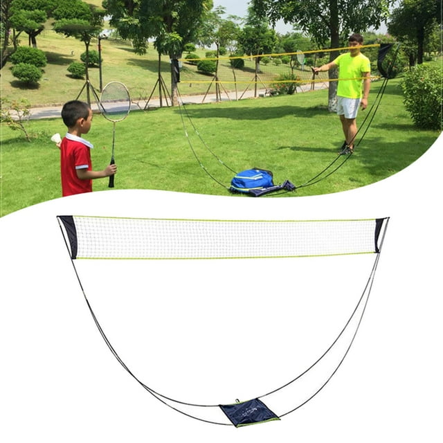 Juego de red de bádminton portátil Baoblaze 10x5 pies con bolsa de transporte