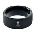 thumbnail image 2 of Gifts for Friends Wedding Jewelry Black Gamer Tungsten Handmade Item Matching Promise Rings 21st Birthday Gift Daughter, 2 of 8