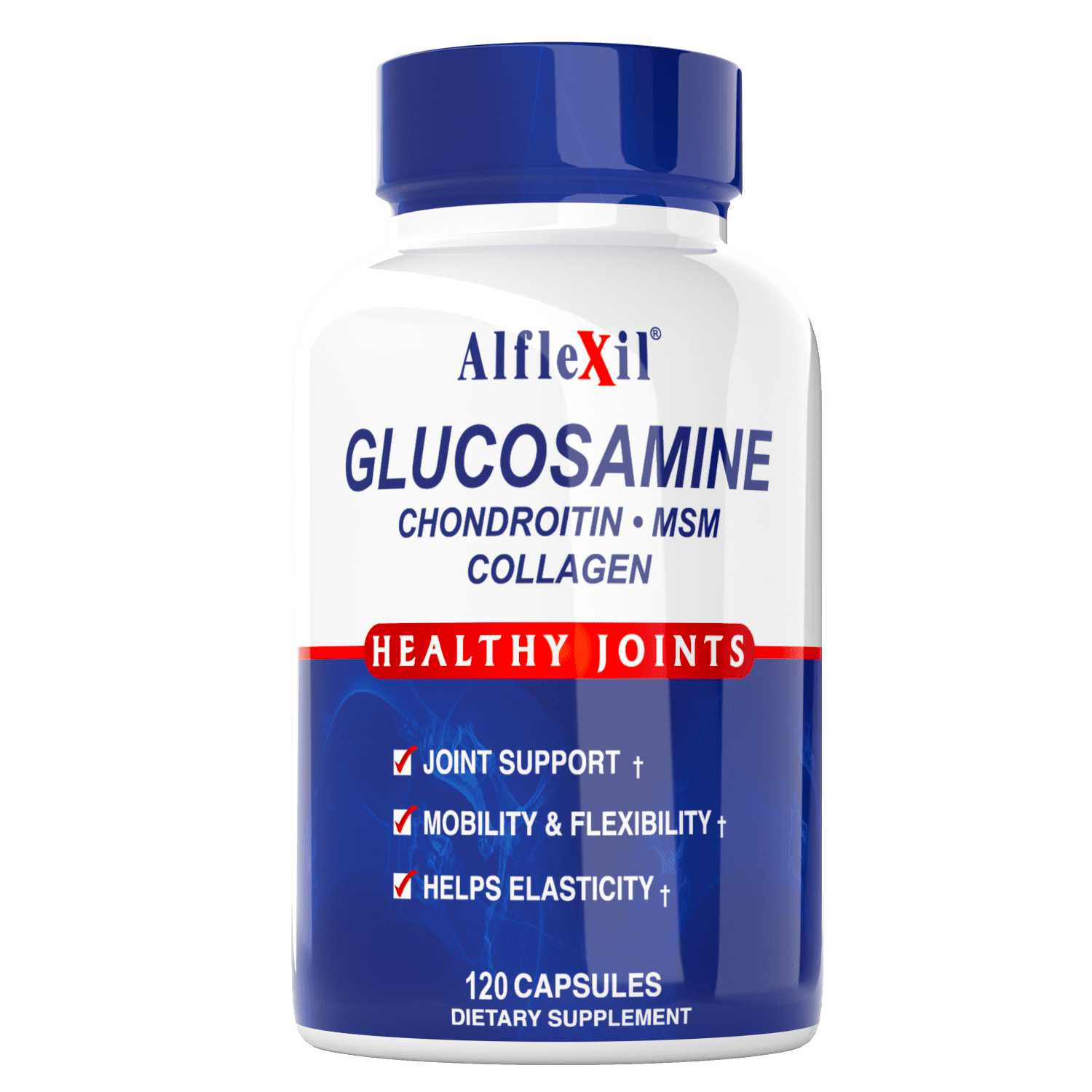 Alfa Alflexil Glucosamine Chondroitin MSM Collagen 120 Capsules