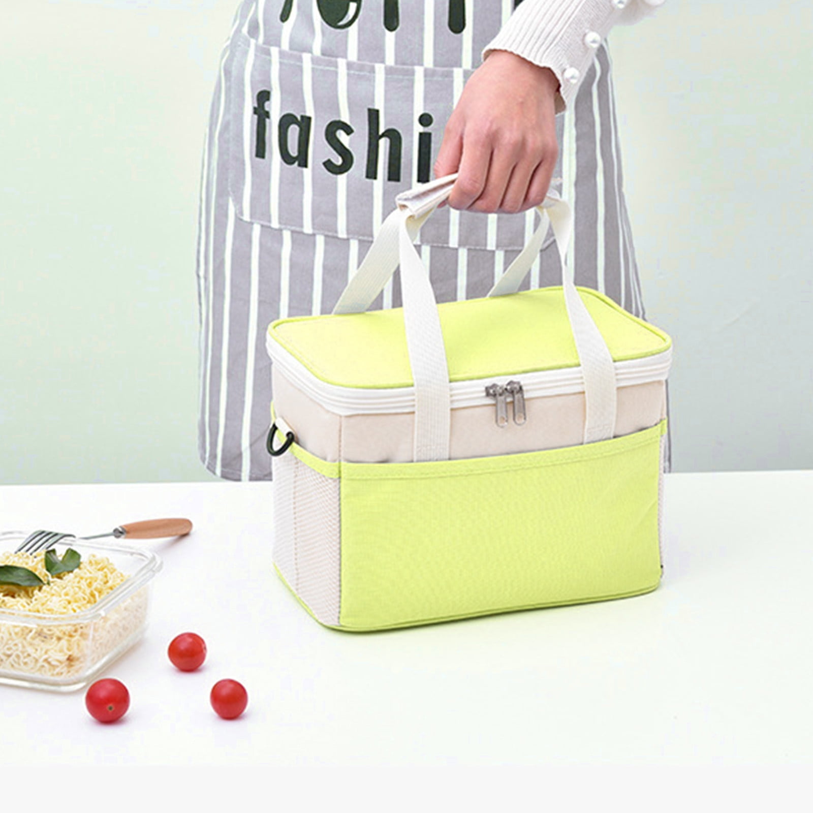 ESULOMP Portable Soft Sided Cooler Bag Modern Picnic Lunch Bag