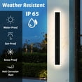 thumbnail image 2 of Melucee 2 Pack Modern Outdoor Wall Light 40inch,Black Exterior Wall Sconces Integrated LED bulbs included IP65 Waterproof Linear Outdoor Wall Mount Lighting, 2 of 7