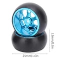 thumbnail image 2 of Pneus de remplacement pour moyeu de roue en métal télécommandé pour voiture télécommandée Wltoys k969 1/28 (bleu), 2 of 4