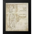 thumbnail image 2 of Martini, Francesco di 12x14 Black Modern Framed Museum Art Print Titled - Folio 43: mill powered by horse, 2 of 5