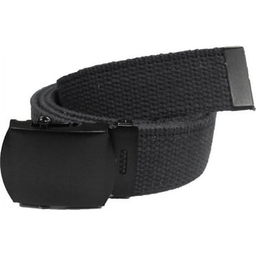 Black Nylon Web Belt Black Buckle - Walmart.com