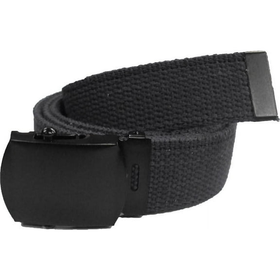 Black Military Web Belt Black Buckle