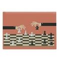 thumbnail image 1 of Board Game Cutting Board, Cartoon Chess Theme Illustration with 2 Businessman Playing, Decorative Tempered Glass Cutting and Serving Board, in 3 Sizes, by Ambesonne, 1 of 2