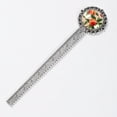 thumbnail image 2 of Peaches Vintage Silver Lace-Edged Bookmark - Book Accessories for Readers and Book Lovers, 2 of 5