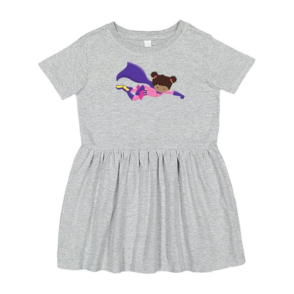 Inktastic African American Girl, Cape, Superhero Girl Girls Toddler Dress
