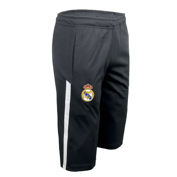 Real Madrid 3/4 Pants For Adults and Kids, Licensed Real M. Training Pants (YL)