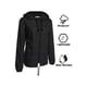 thumbnail image 4 of Txlixc - Chaqueta impermeable para mujer, cortavientos con capucha para exteriores con cordón ajustable Txlixc  Estilo de ocio, 4 of 6