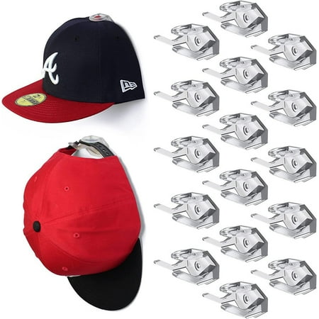 

Cogfs Modern JP Adhesive Hat Hooks for Wall - Minimalist Hat Rack Dual Hanging Method Over The Door Hook