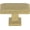 Beige, variant on Atlas Homewares Sutton Place 1 7/16 in. Champagne Rectangle Knob