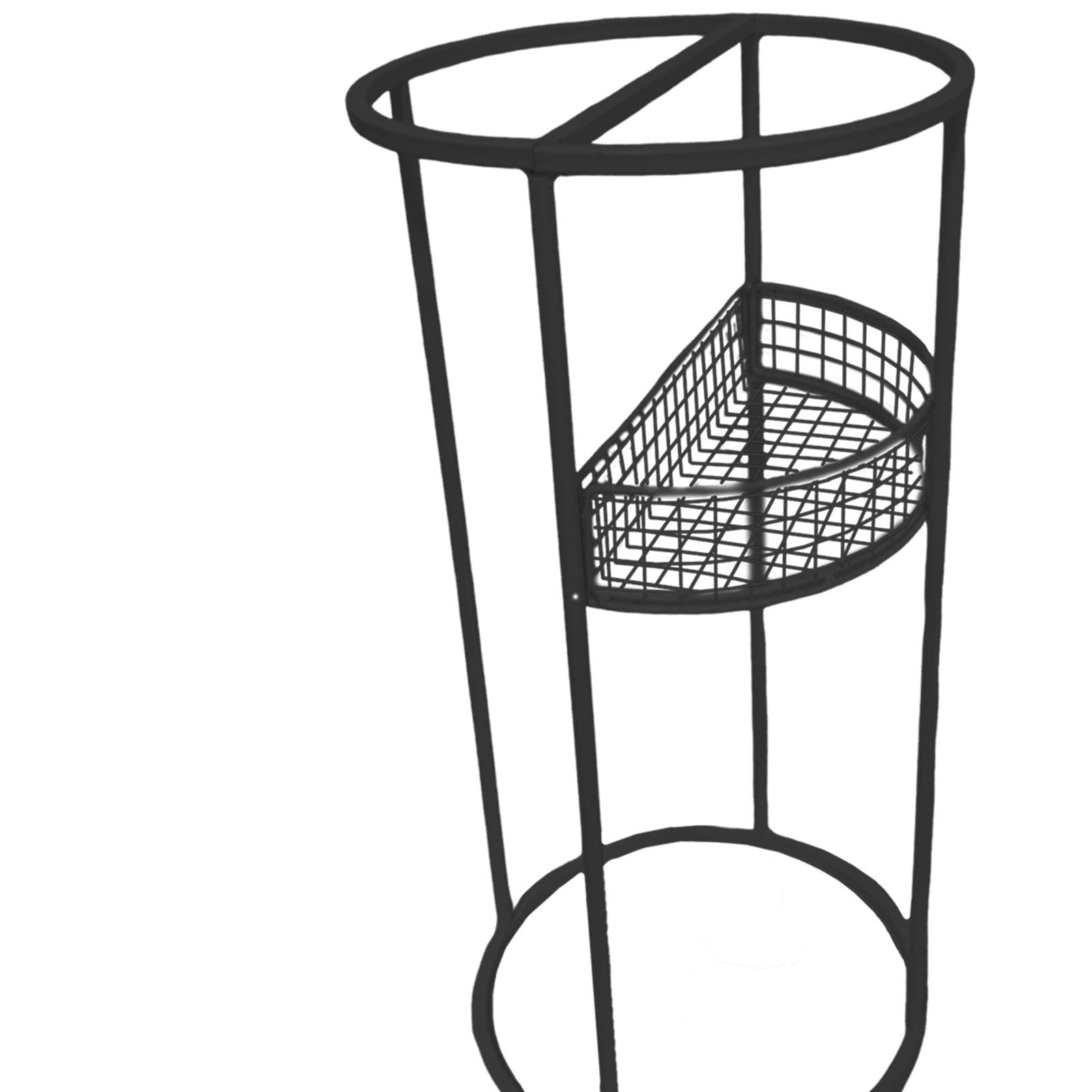 Dualoai Umbrella Stand Metal Round Portable Umbrella Holder for Office Entryway Home Black