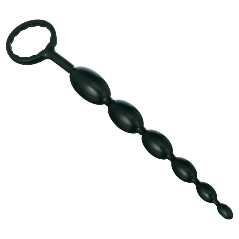 weighted anal plug Long Anal Beads Silicone Tail Butt Plug main image 1