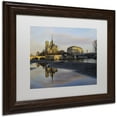 thumbnail image 2 of Trademark Fine Art "Sunrise in Notre Dame de Paris" Canvas Art by Mathieu Rivrin, White Matte, Wood Frame, 2 of 4
