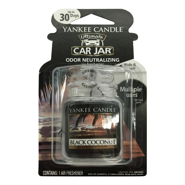 American Home Yankee Candle Car Jar Ultimate Black Coconut, Car Air